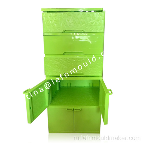 Пластиковая форма для литья под давлением Пластиковый шкаф для формования выдвижной ящик
